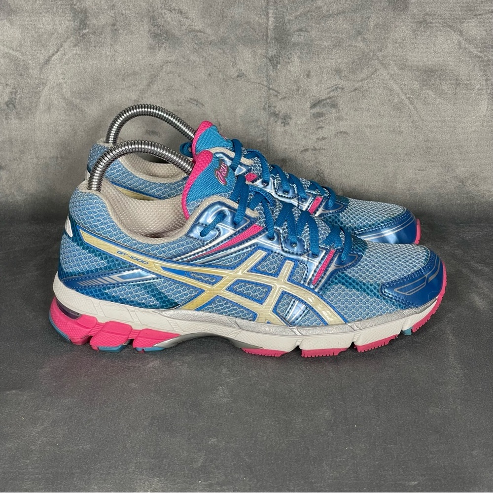 Asics Gt-1000 Running Shoes Women’s Size 8 Blue Pink
